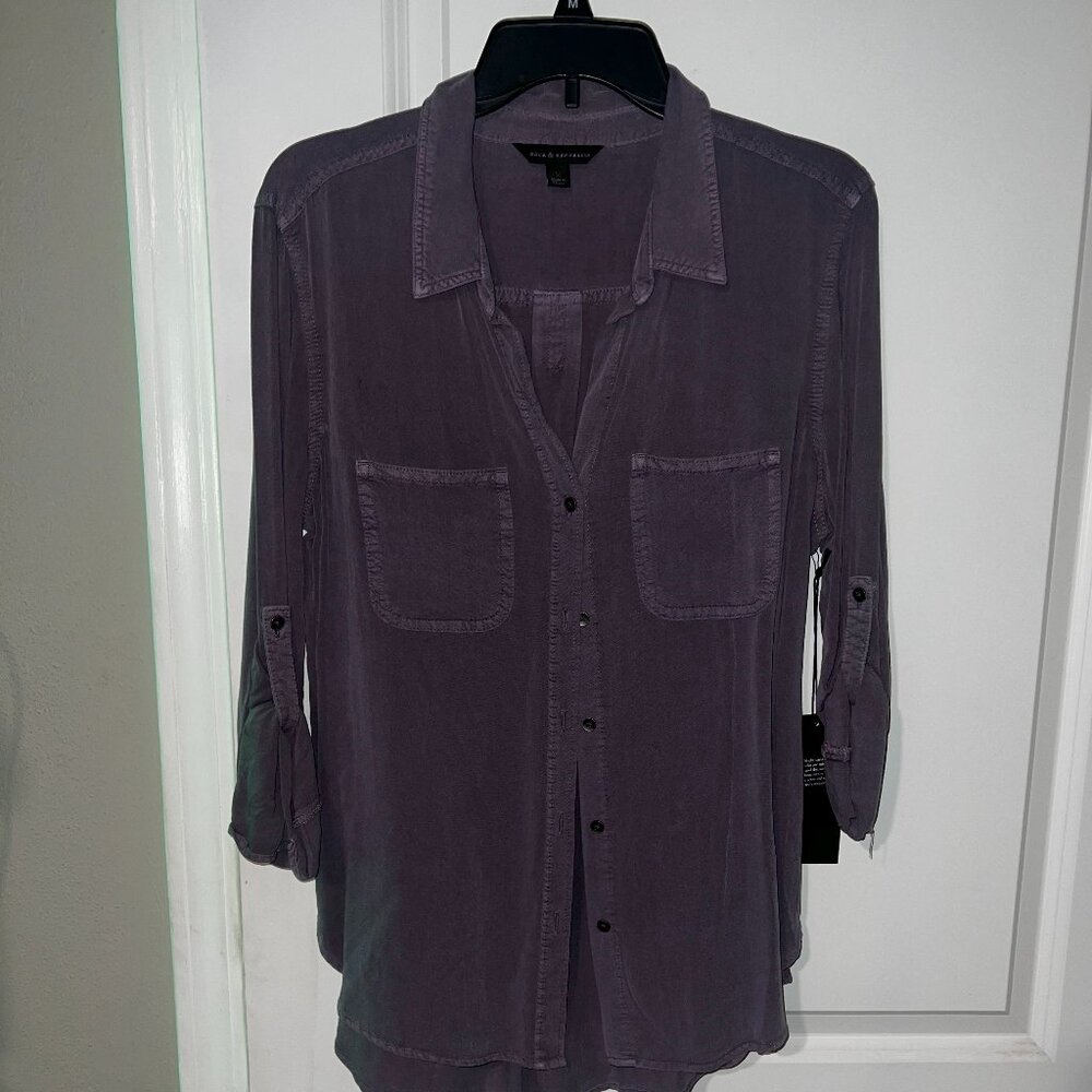 Misses Rock and Republic Roll Cuff Shirt